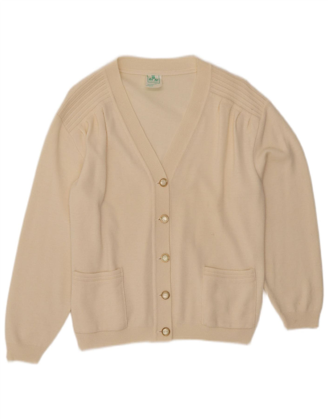 Sweter damski VINTAGE UK 12 średni beż