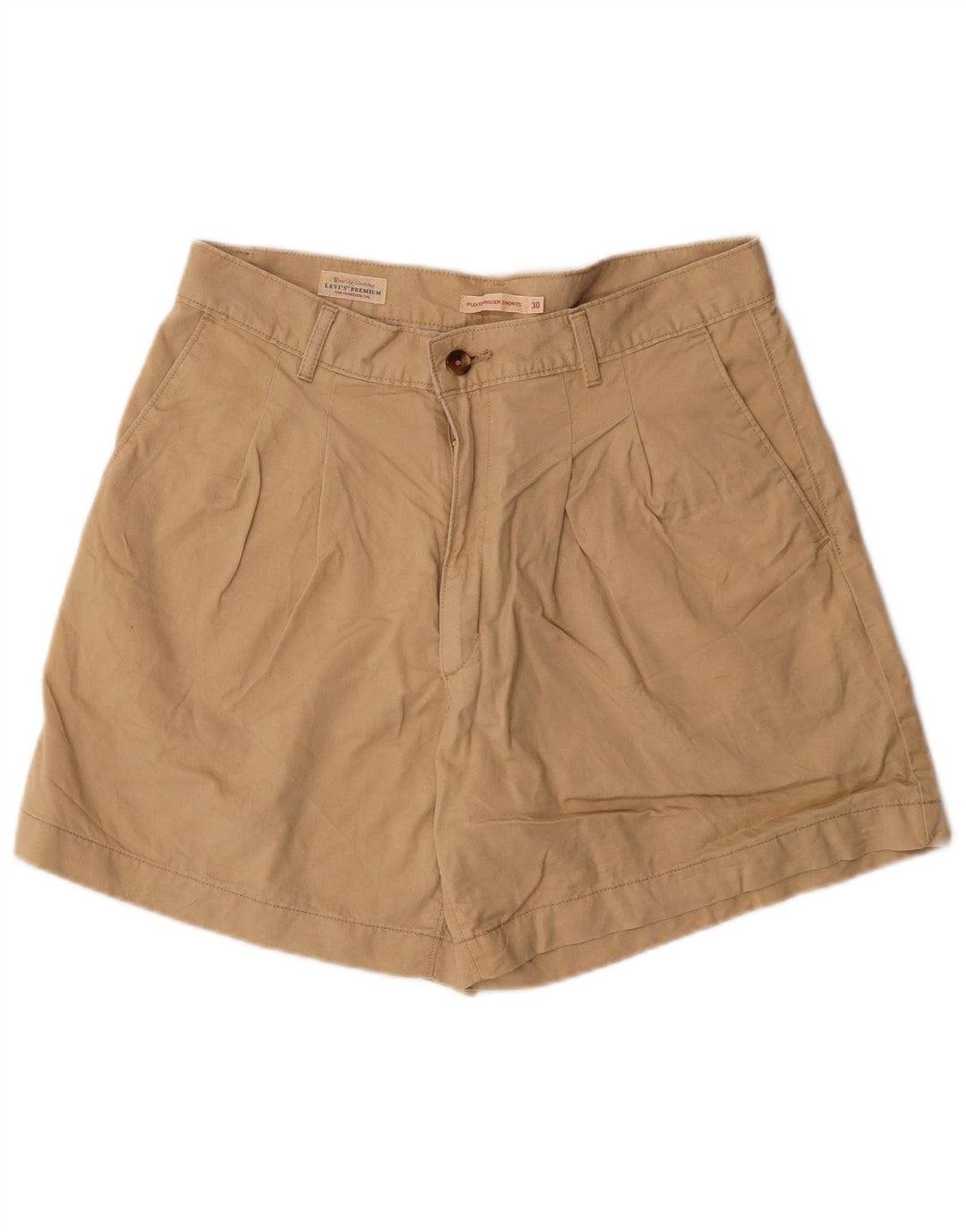 LEVI'S Mens Pegged Chino Shorts WS30 Medium Beige Cotton