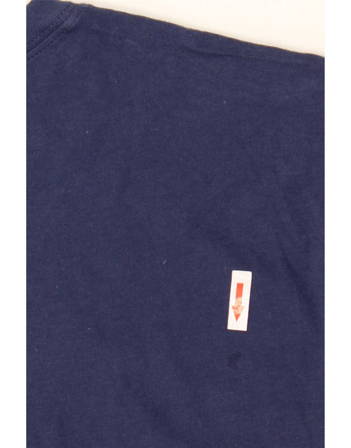 Męski T-shirt z grafiką Nike, średni, granatowy, bawełniany