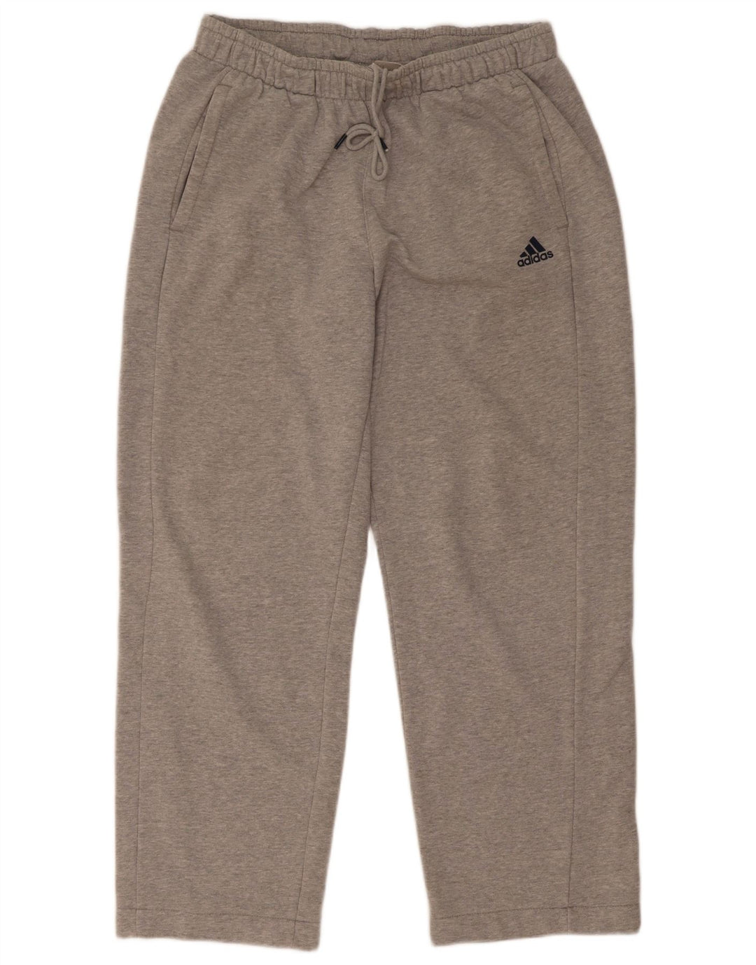 Męskie spodnie dresowe Adidas Climalite, średnioszare, bawełniane