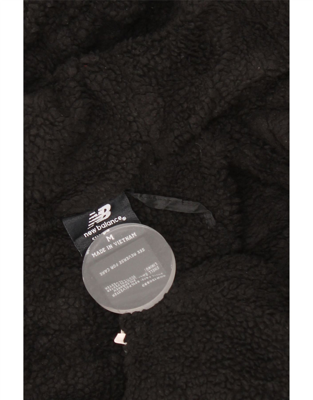 Męski sweter New Balance Sherpa z kapturem i zamkiem błyskawicznym, średni czarny poliester