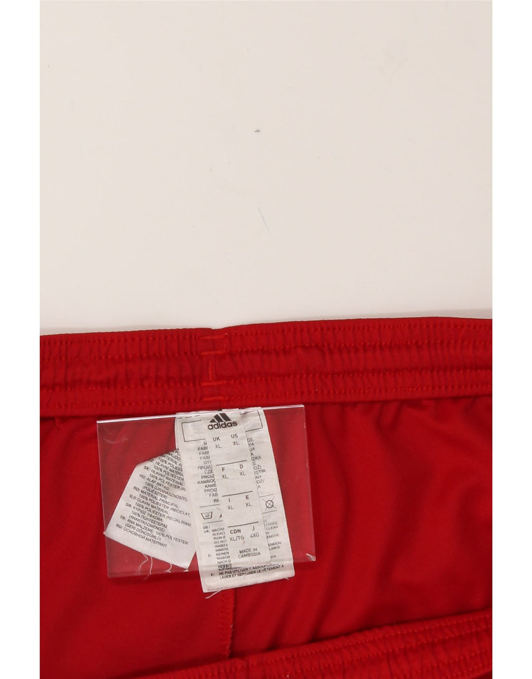 ADIDAS Mens Aeroready Sport Shorts XL  Red Polyester Vintage Adidas and Second-Hand Adidas from Messina Hembry 