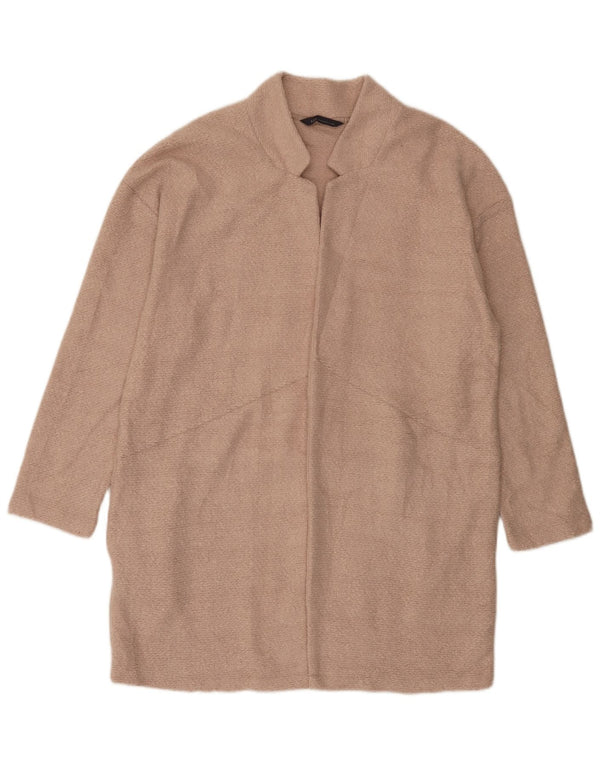 Marks & Spencer Damski sweter o przedłużonym fasonie, UK 16, duży, różowy poliester