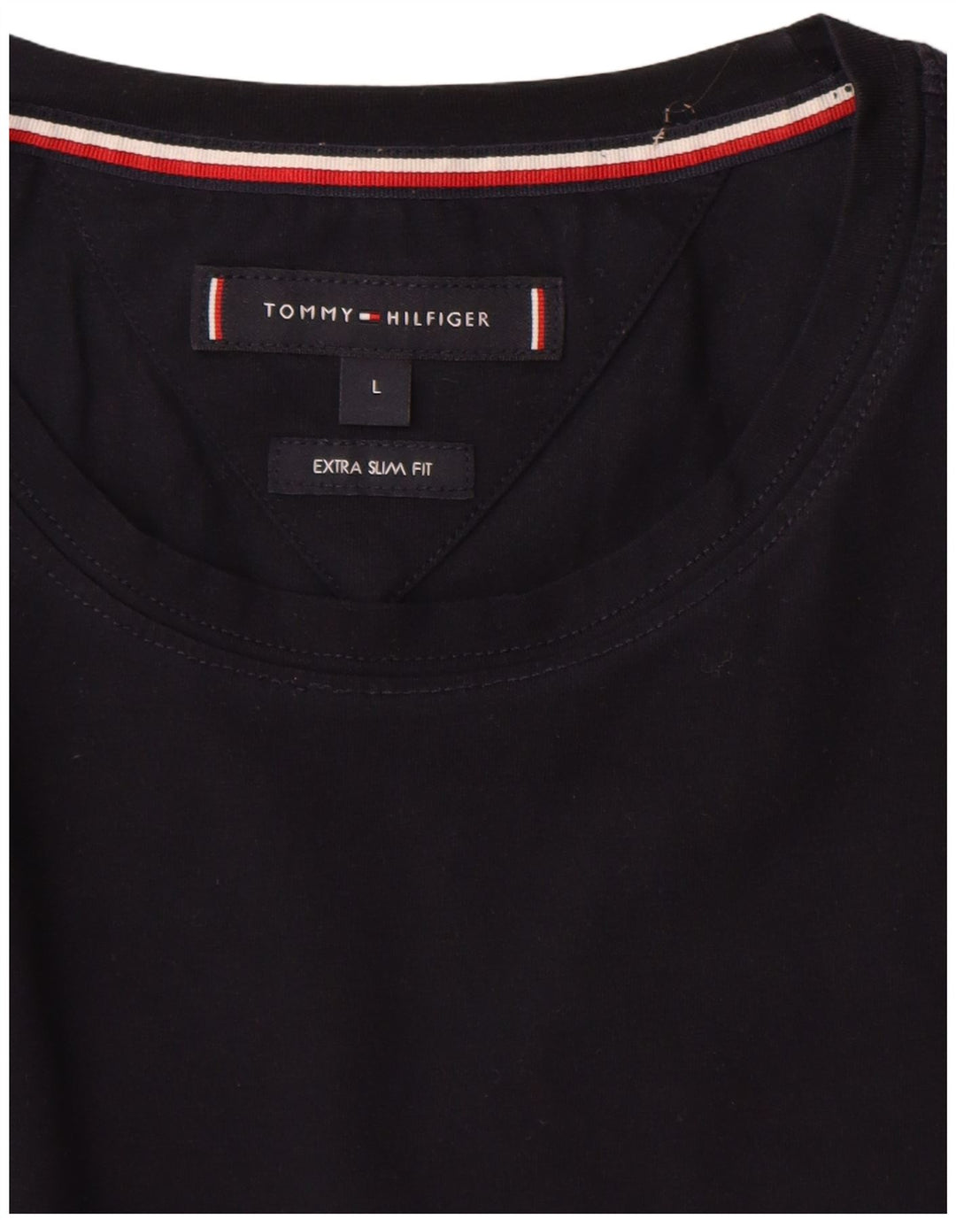 T-shirt męski Extra Slim Tommy Hilfiger, duży, granatowy