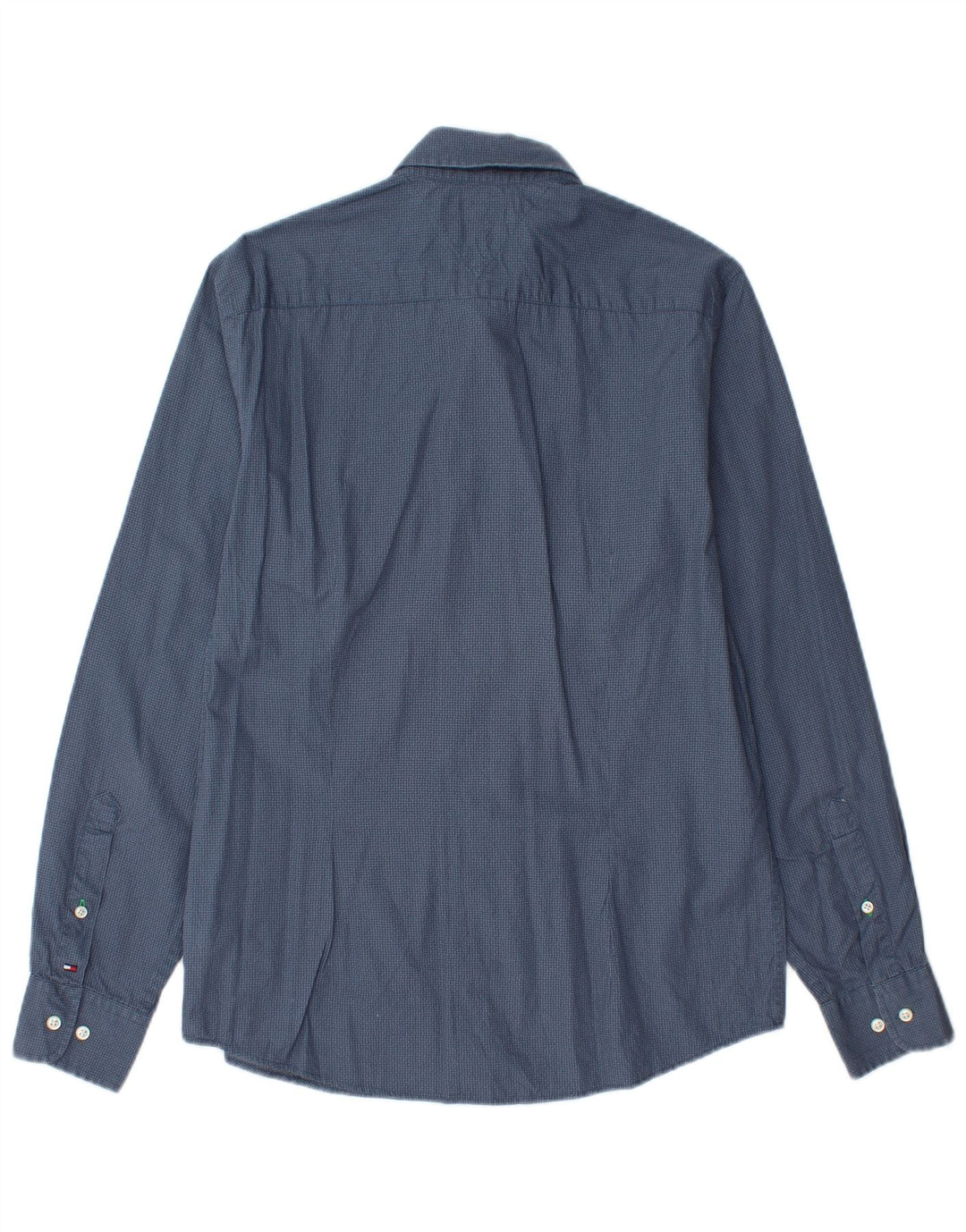 Męska koszula o dopasowanym kroju TOMMY HILFIGER o dopasowanym kroju, bawełniana w kolorze średniego niebieskiego w cętki