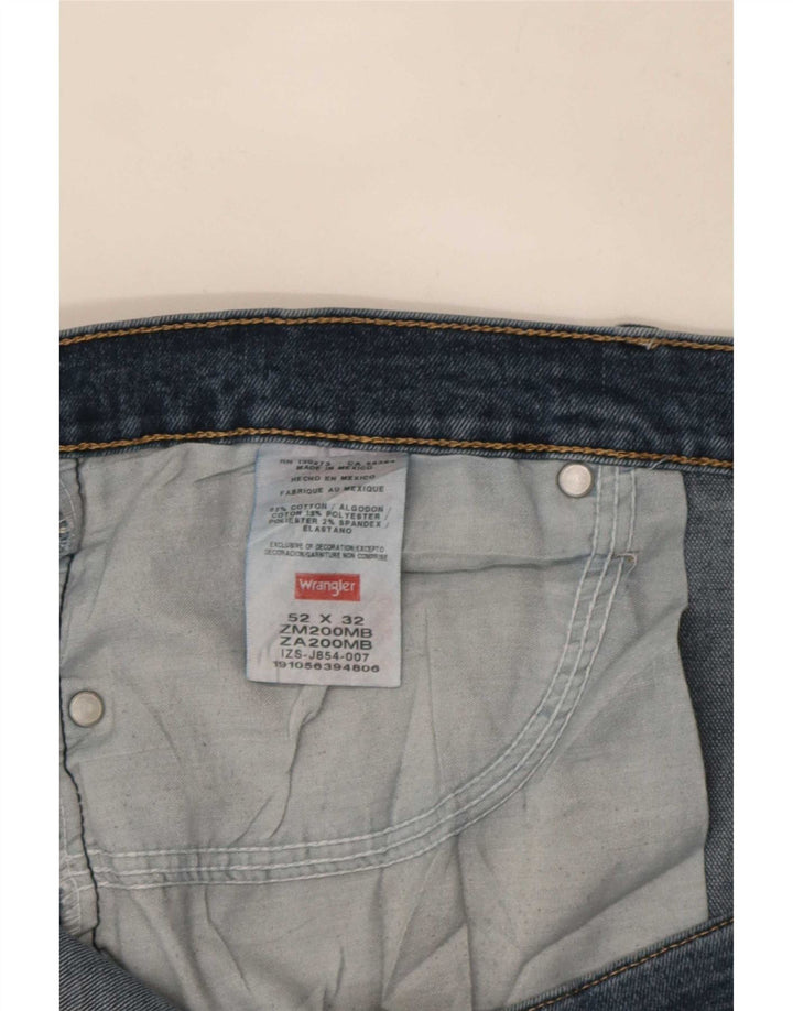 Wrangler Męskie proste dżinsy W52 L32 Niebieskie bawełniane