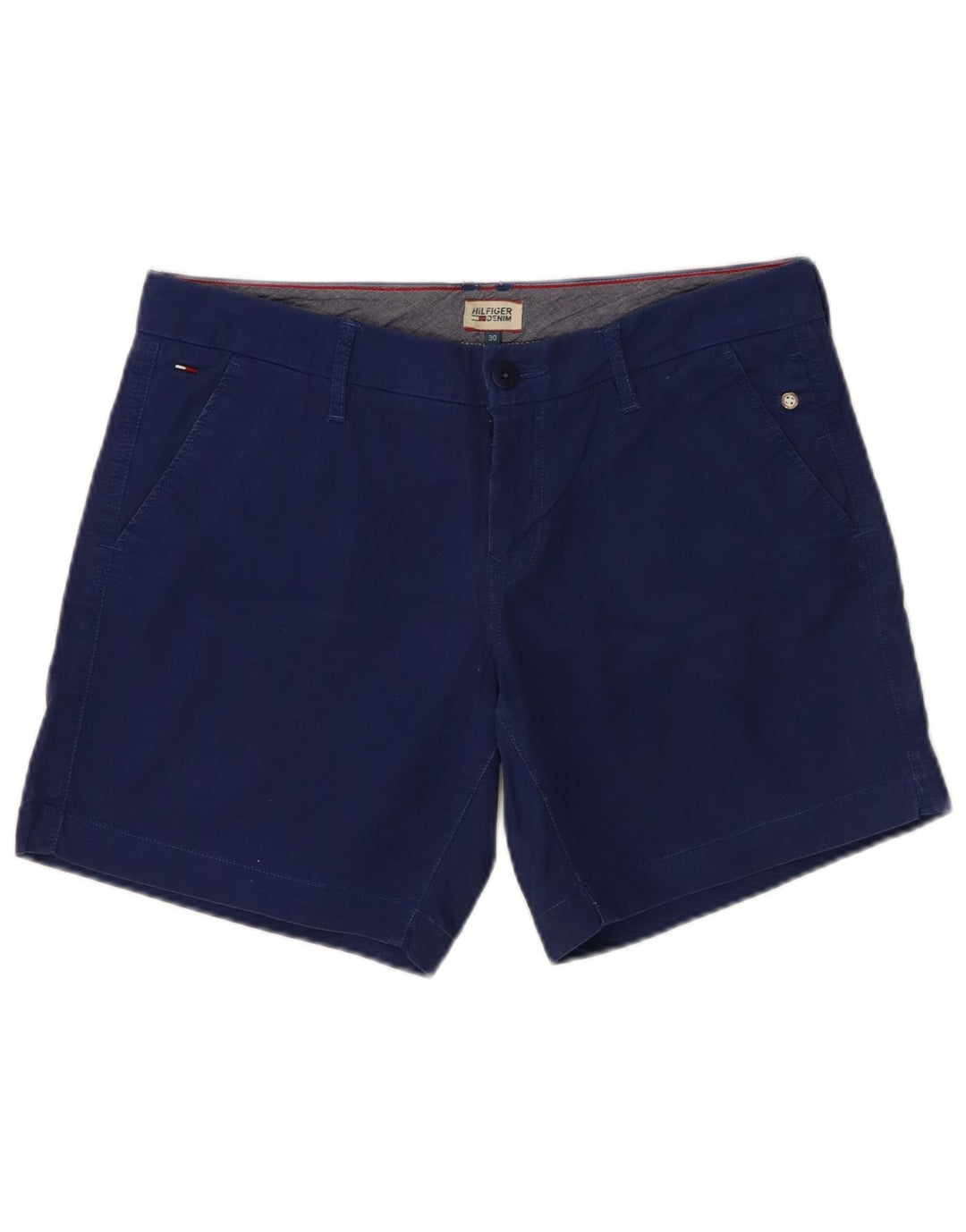 Damskie spodenki Chino Tommy Hilfiger W30 Średni niebieski, bawełniany