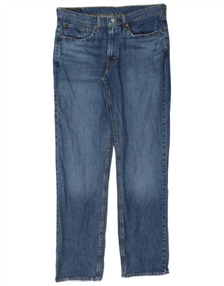 Męskie jeansy Levi's 514 Straight W34 L32 Niebieskie bawełniane