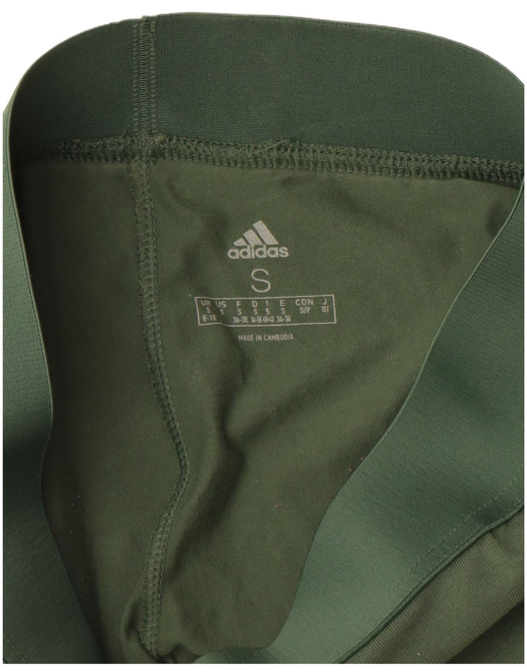 Legginsy Damskie Adidas UK 8/10 Małe Zielone Bawełniane