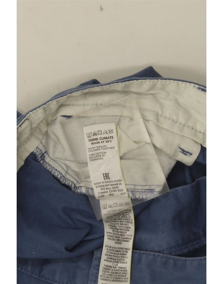 Męskie spodenki Chino Marks & Spencer W38 XL, niebieskie, bawełniane