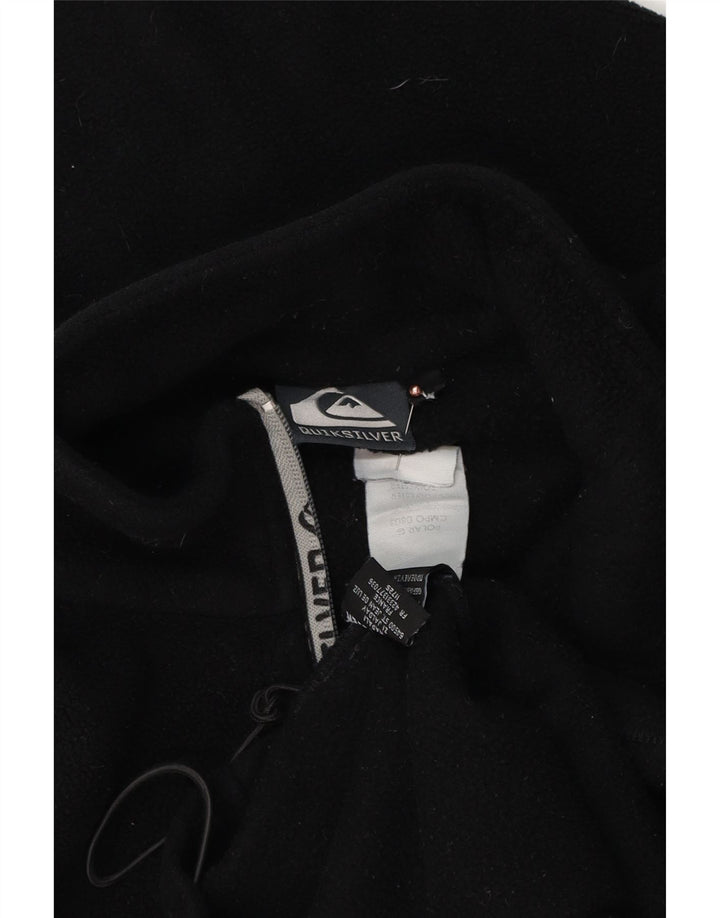 Męski sweter polarowy QUIKSILVER z zamkiem błyskawicznym, duży, czarny poliester