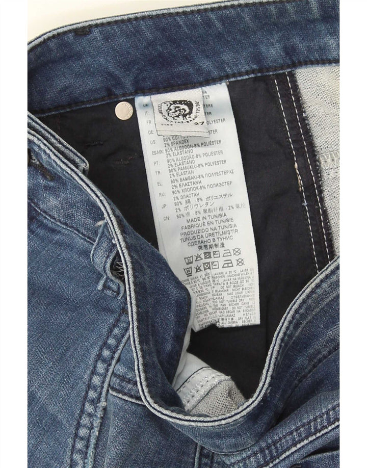 Damskie spodenki jeansowe Diesel w trudnej sytuacji W27, małe, niebieskie, bawełniane
