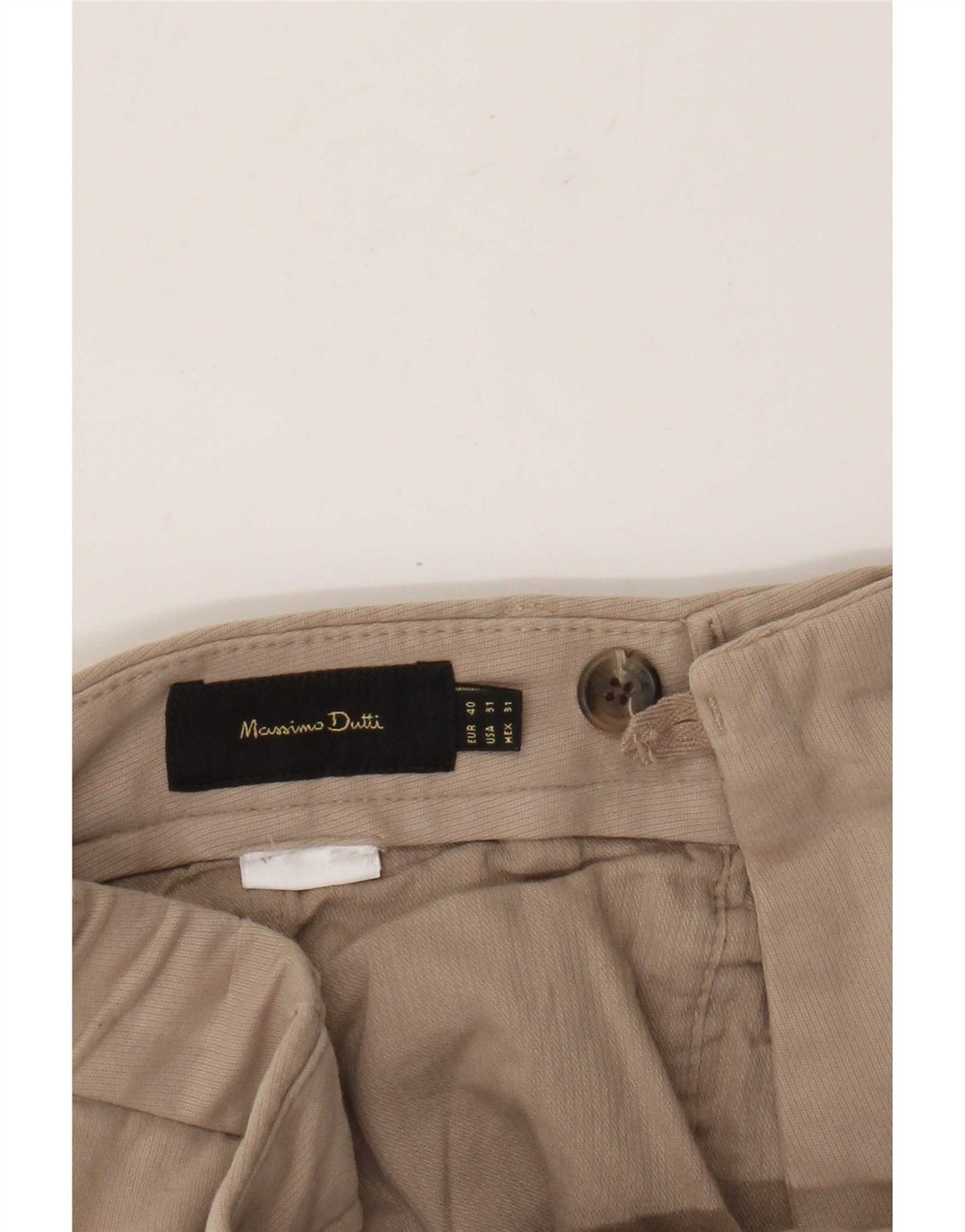 Męskie spodnie Chino Massimo Dutti EU 40 Medium W31 L30 Beżowe