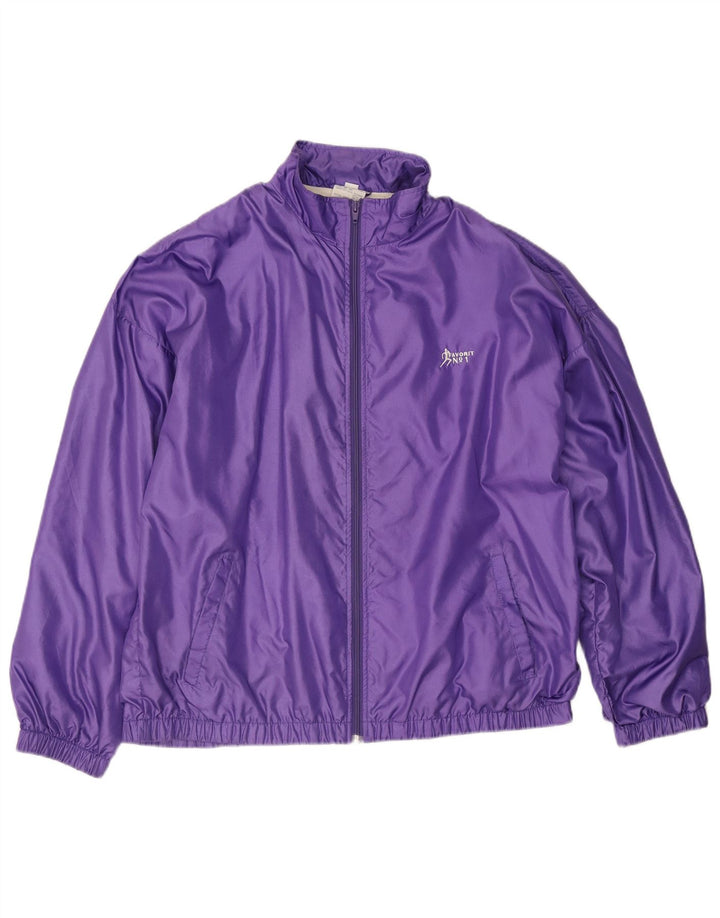 Kurtka męska dresowa w stylu vintage 2XL Fioletowy poliamid