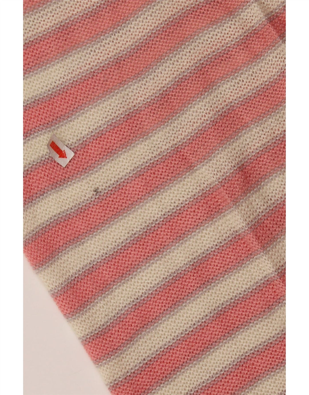 Sweter damski VINTAGE z dekoltem w łódkę UK 14, średni różowy, blok kolorów