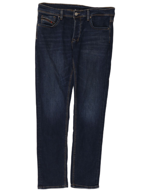 Damskie jeansy Diesel Slim W36 L31 Niebieskie bawełniane