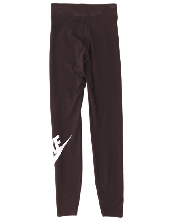 Damskie legginsy Nike Graphic UK 6 XS w kolorze czarnym