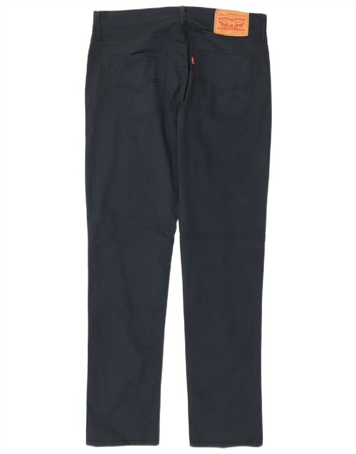 Męskie jeansy Levi's 511 Slim W32 L32 Granatowa bawełna