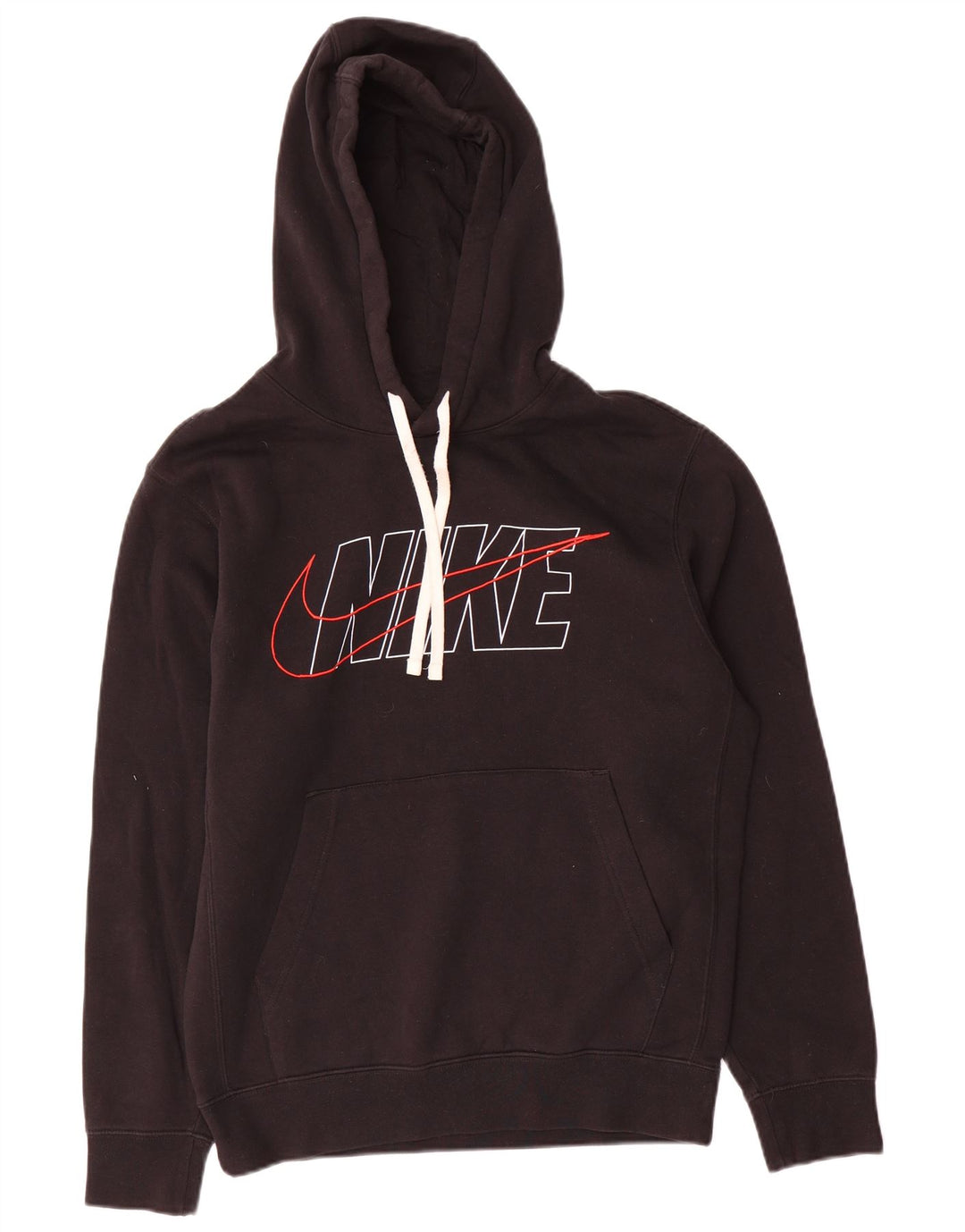 Męski sweter z kapturem Nike z grafiką, mały, czarny, bawełniany