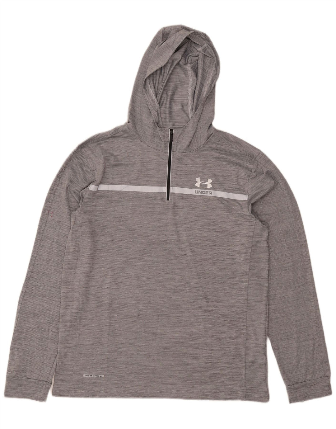 Męski dres z kapturem Under Armour kompresyjny, top 2XL, szary, sportowy
