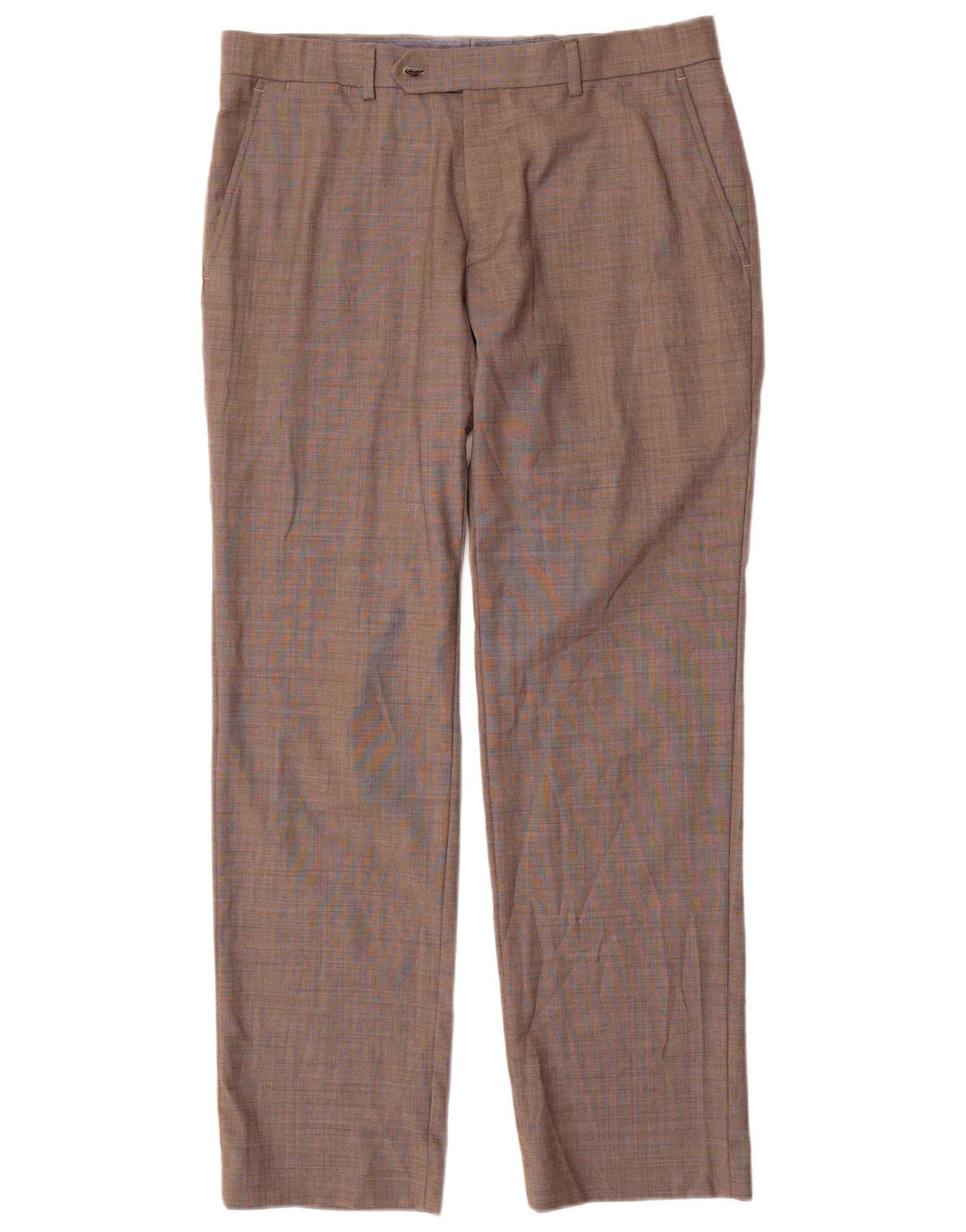 Męskie proste spodnie garniturowe TOMMY HILFIGER W35 L30 Szary poliester