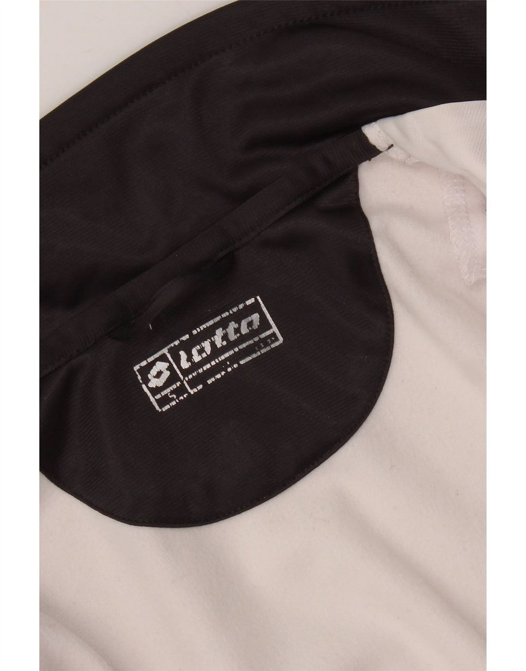 Męska kurtka dresowa Lotto, mała, biała, z blokami kolorów