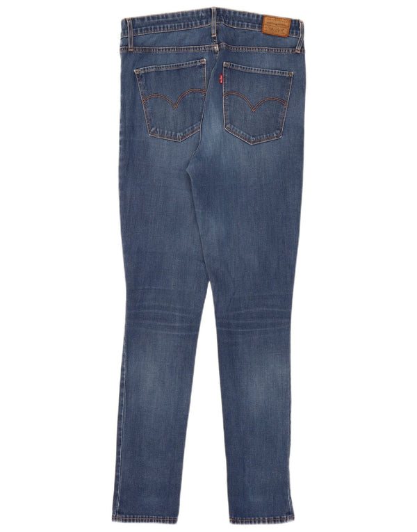 Damskie jeansy LEVI'S 721 z wysokim stanem, W31 L30, niebieska bawełna