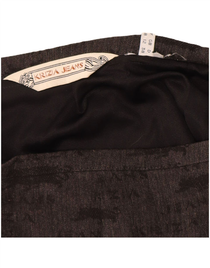 Damska spódnica ołówkowa KRIZIA JEANS UK 12 Medium W28 szara