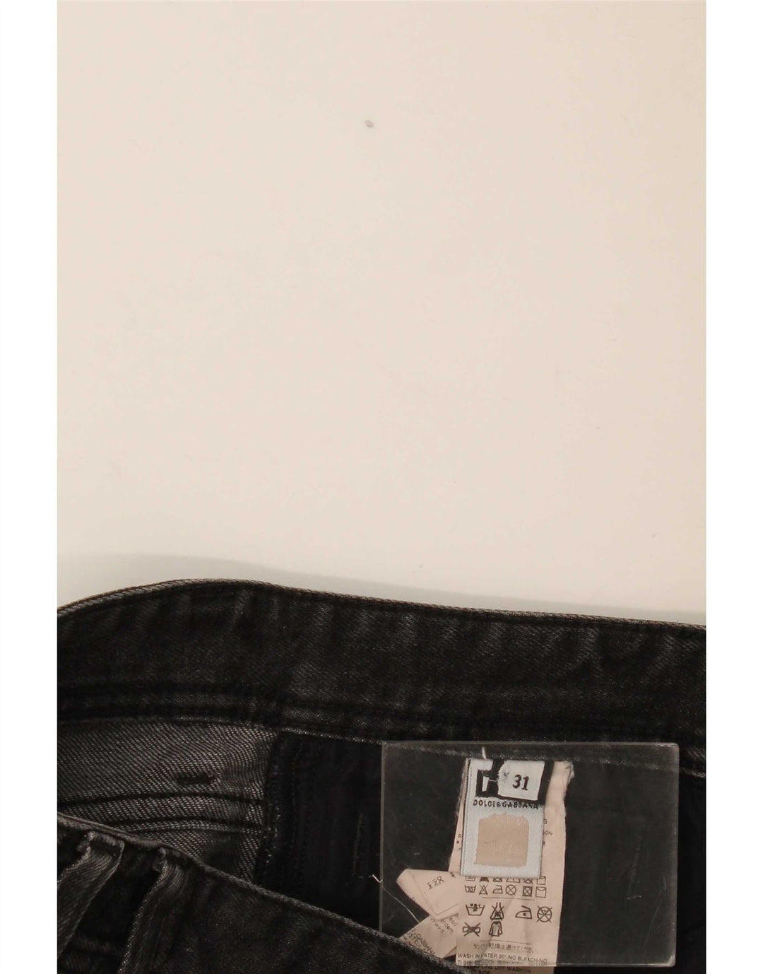 Damskie jeansy Dolce & Gabbana W31 L31 Czarne bawełniane