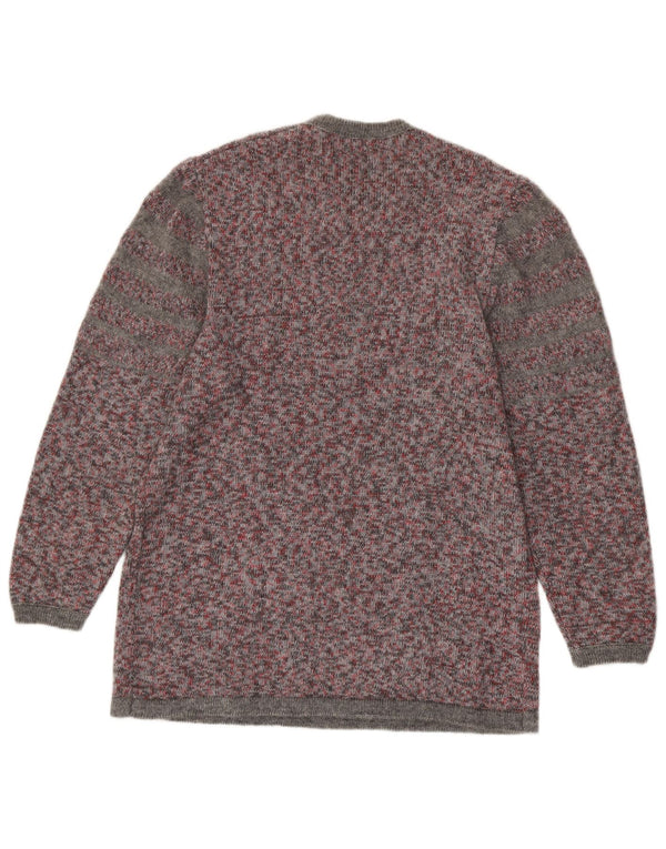 Sweter damski VINTAGE z okrągłym dekoltem UK 16, duży, wielokolorowy nakrapiany