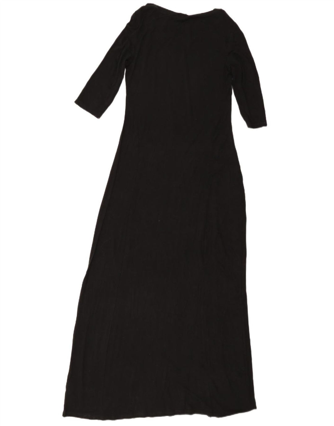 Damska sukienka maxi z rękawem 3/4 MOSSIMO UK 10 Small Black Rayon