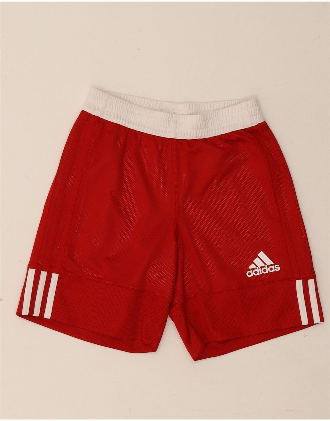 Chłopięce spodenki sportowe Adidas 9-10 lat, poliester w kolorze czerwonym