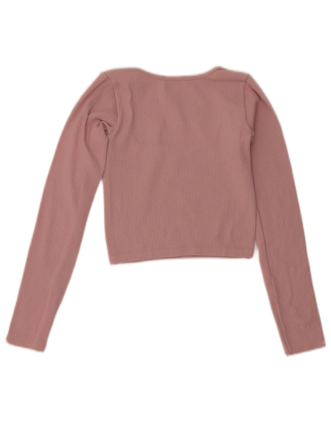 Damski krótki top Zara z długim rękawem, UK 4 XS, różowy poliamid
