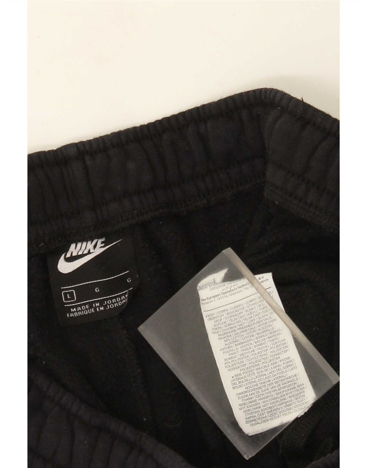 Męskie spodnie dresowe Nike, duże, czarne, bawełniane