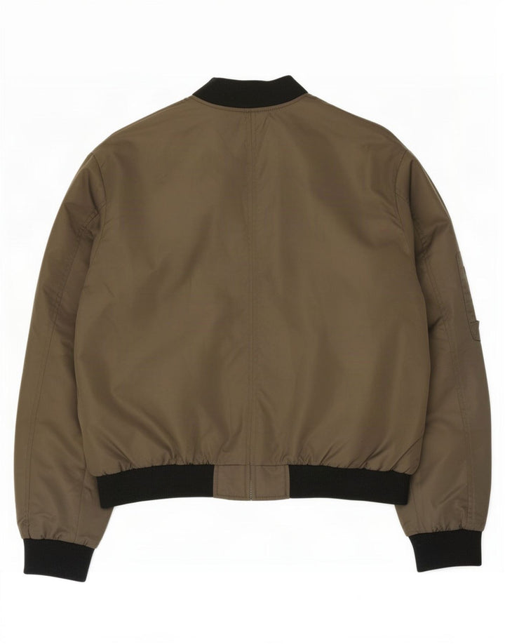 Damska kurtka bomberka oversize Zara UK 14 w kolorze średniego khaki