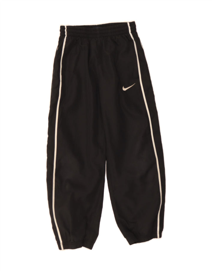 NIKE Boys Tracksuit Trousers Joggers 8-9 Years Small  Black Polyester Vintage Nike and Second-Hand Nike from Messina Hembry 