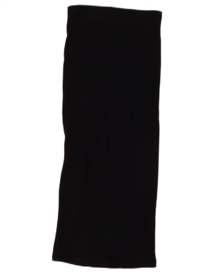 Spódnica damska Zara Maxi mała W26 z czarnego nylonu