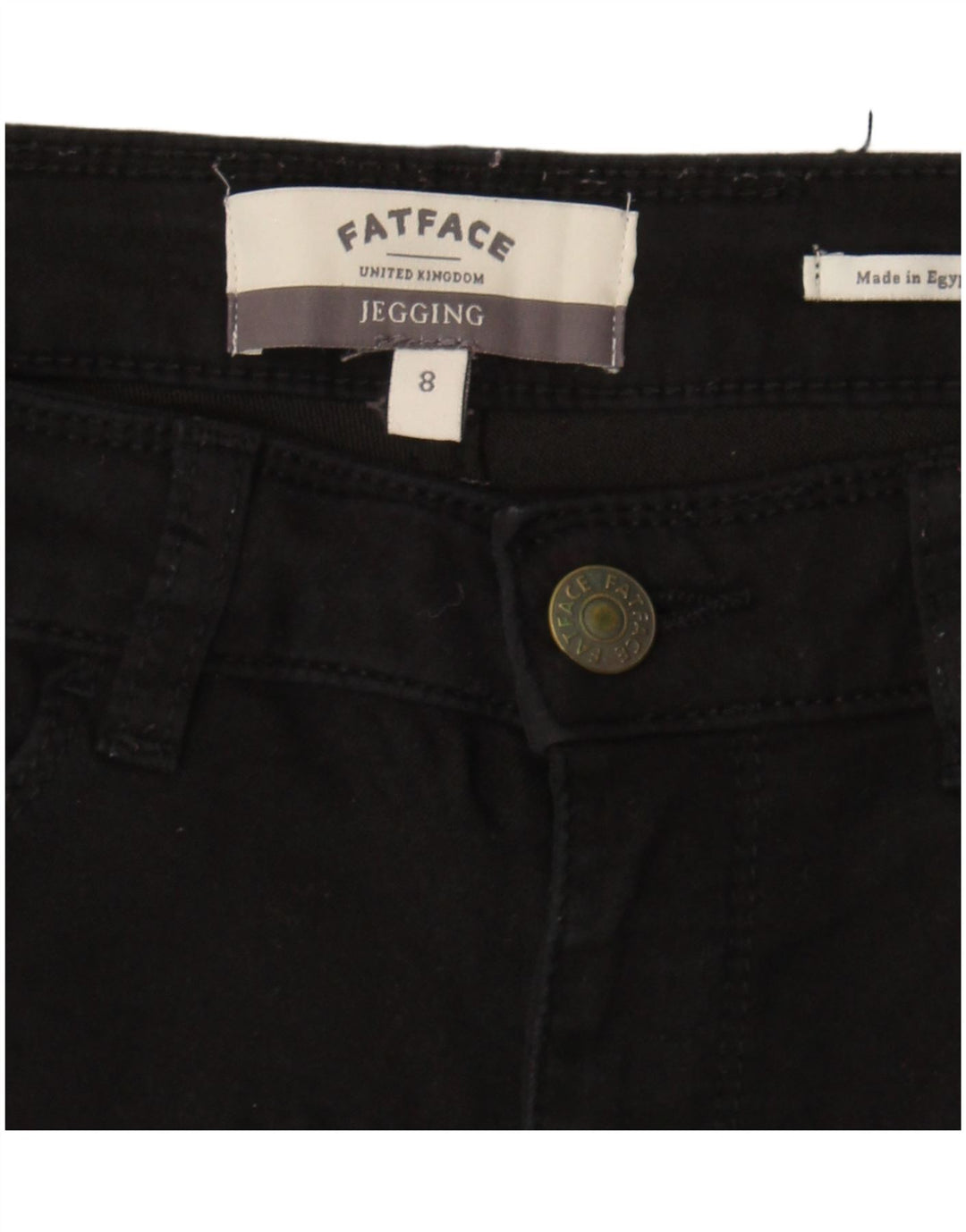 Damskie jeansy Jeggings Fat Face UK 8 Small W28 L29 Czarne
