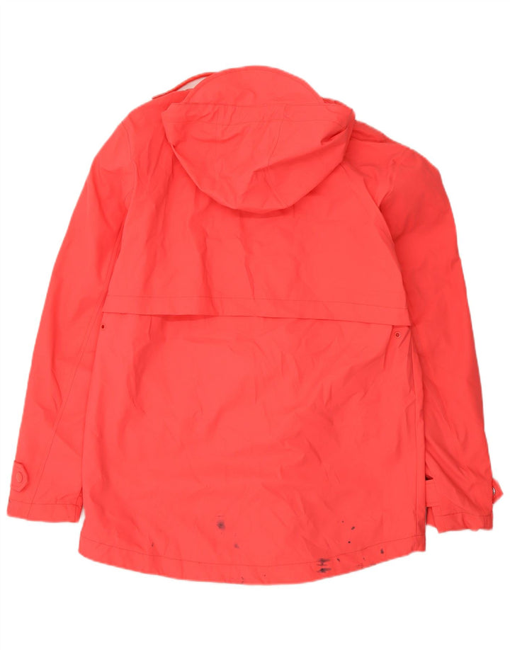 Marks & Spencer Damska kurtka przeciwdeszczowa z kapturem, oversize, UK 8, mała pomarańczowa