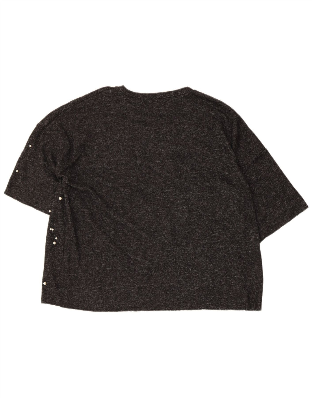 Damska koszulka oversize Zara Top UK 10 Small, szary poliester