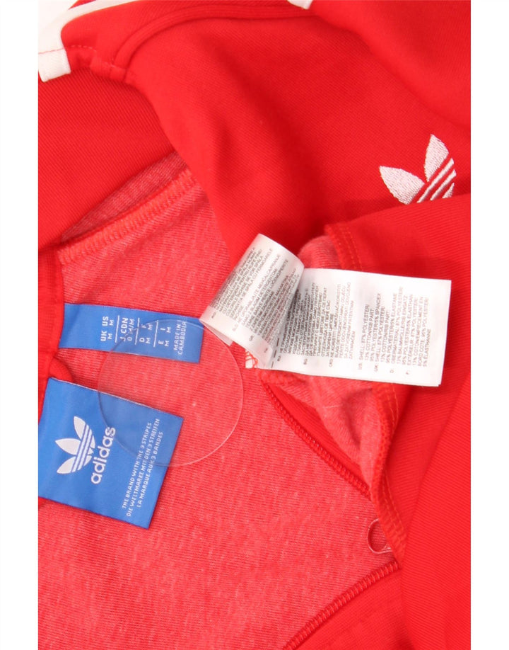 Adidas Męska bluza dresowa, średnia czerwona poliester