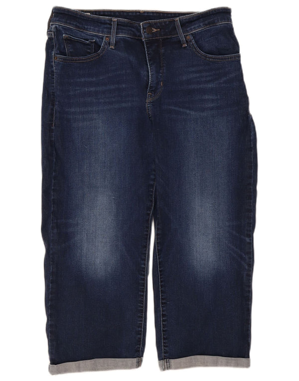 Damskie jeansy Capri Levi's US 16 XL W32 L21 Niebieskie bawełniane