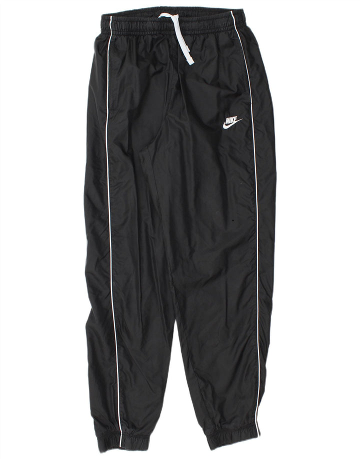 Wodoodporne spodnie damskie Nike o luźnym kroju UK 14, średni czarny nylon