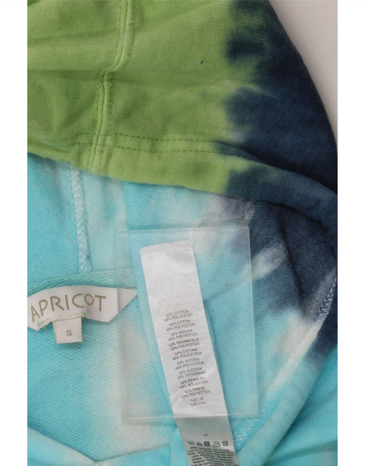 APRICOT Mens Hoodie Jumper Small Multicoloured Tie Dye Cotton