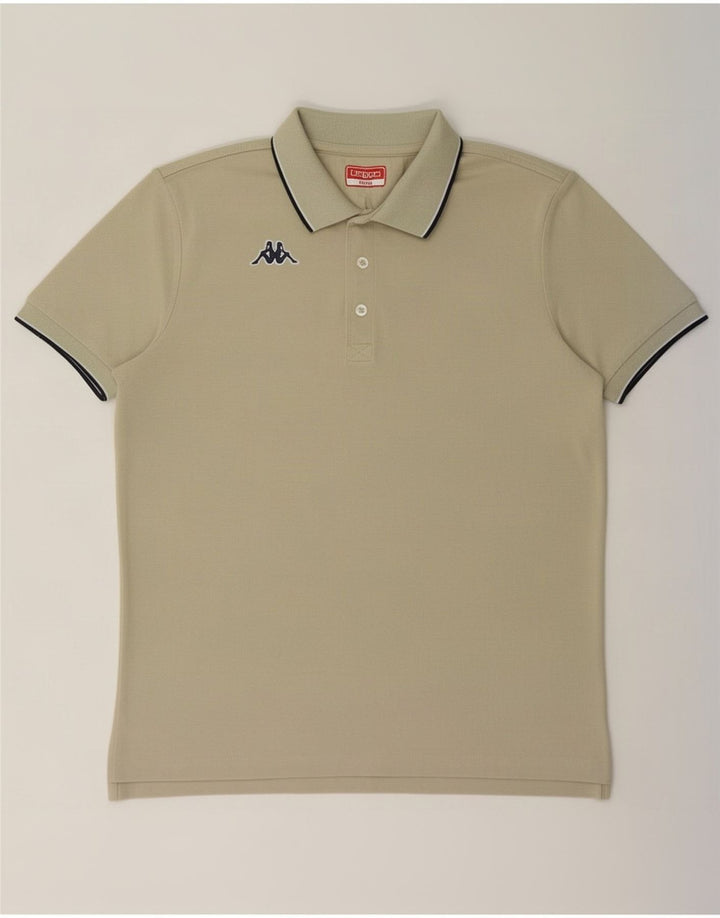 Męska koszulka polo Kappa, duża, bawełniana khaki