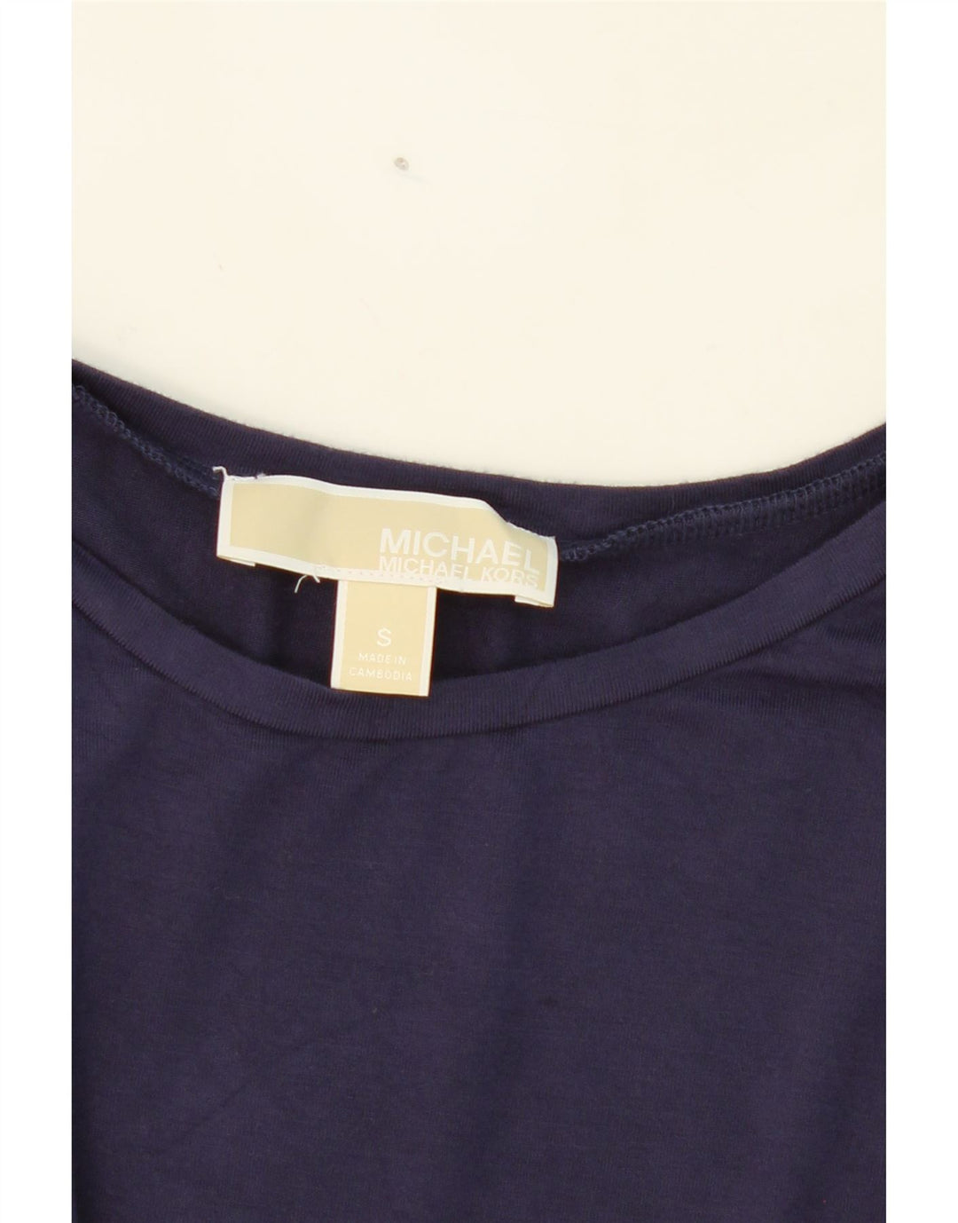 MICHAEL KORS Womens Sleeveless Blouse Top UK 10 Small Navy Blue Viscose Vintage Michael Kors and Second-Hand Michael Kors from Messina Hembry 