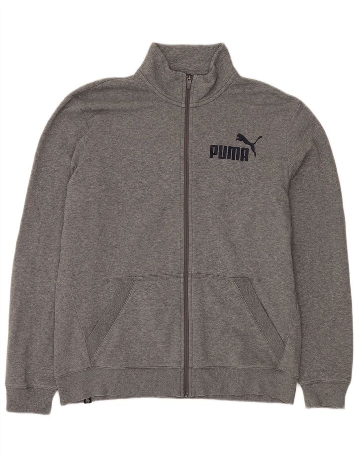 Męska bluza dresowa Puma z grafiką XL, szara bawełna