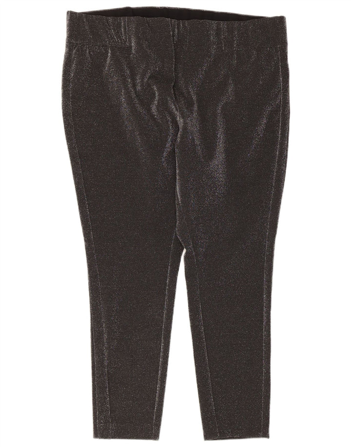 Legginsy damskie Marks & Spencer UK 22 3XL Szary, plamkowany poliester