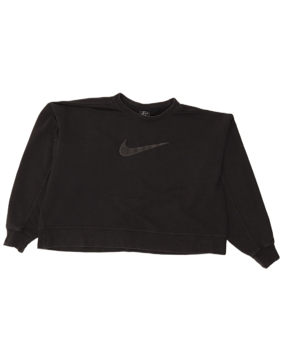 Damska bluza dresowa Nike Crop Graphic Oversize UK 16, duża czarna