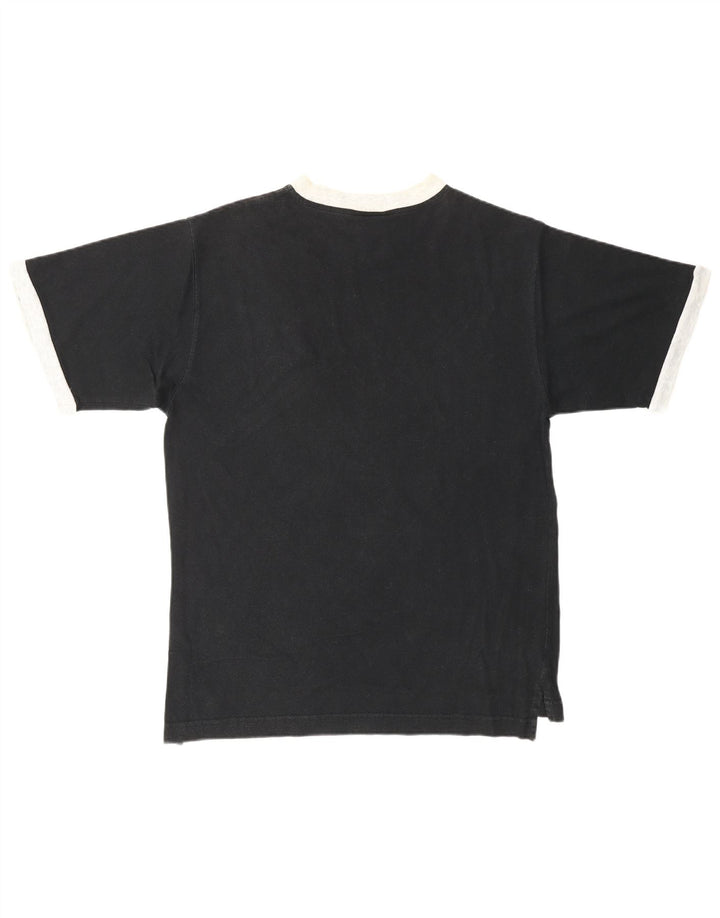 Męski T-shirt ASICS, mały, czarny, bawełniany
